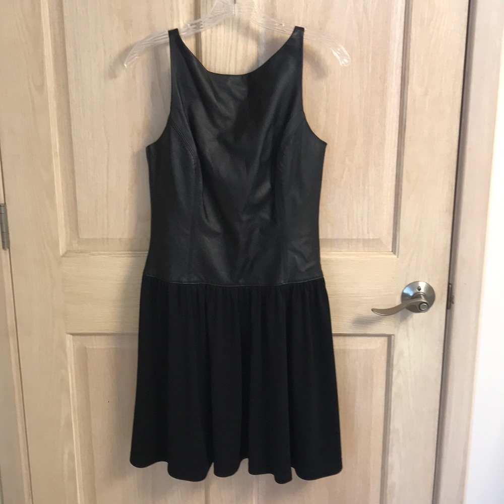 Susan Monaco Leather Top Dress Size 6